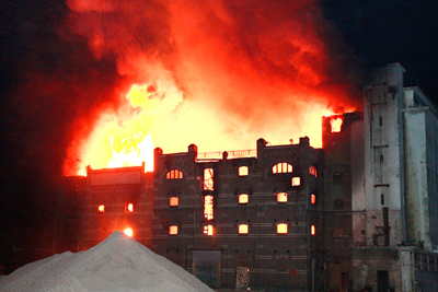 De grote brand in de Cereolfabriek